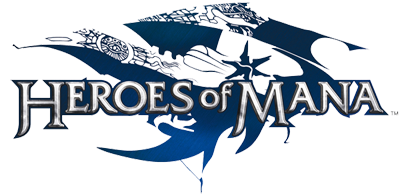 Heroes of Mana title screen for Nintendo DS